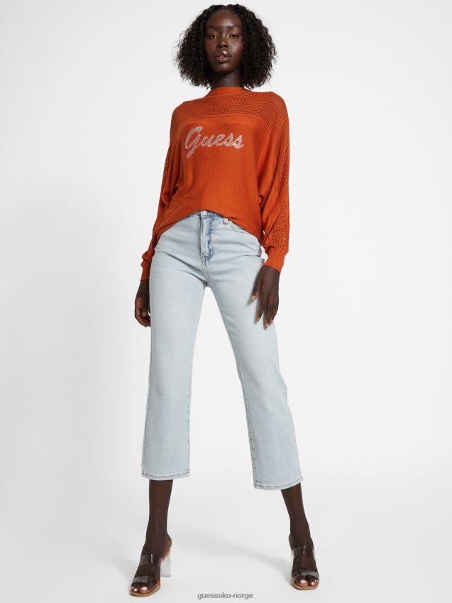 Guess dalina logo genser ingefær krydder ingefærkrydder kvinner F0LJ806990