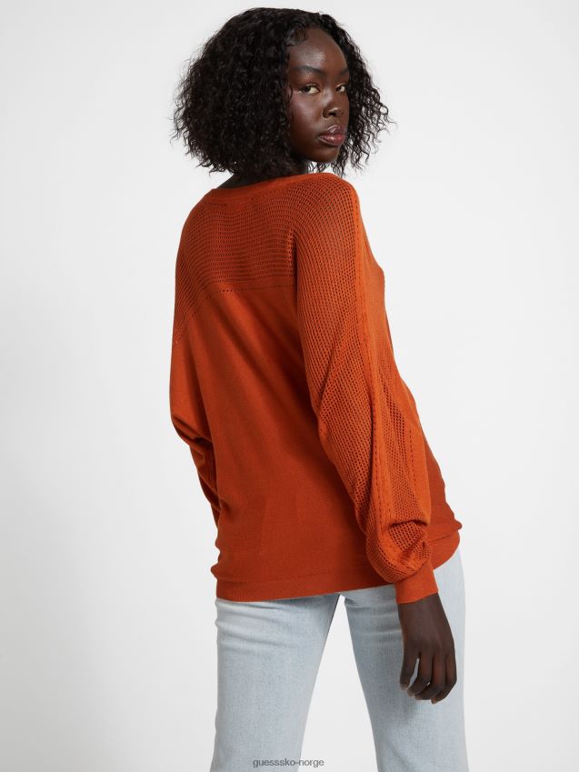 Guess dalina logo genser ingefær krydder ingefærkrydder kvinner F0LJ806990