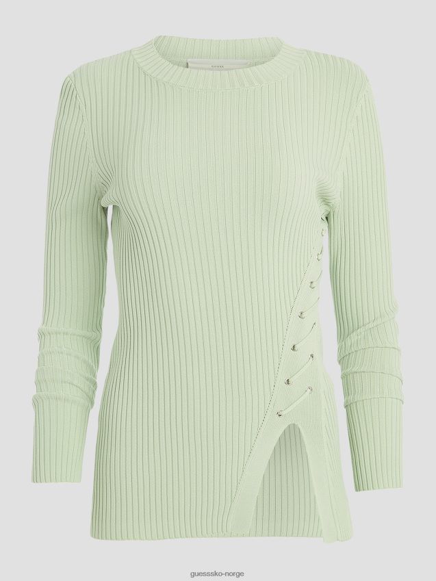 Guess disig grønn irmine genser med rund hals disig grønn kvinner F0LJ809206