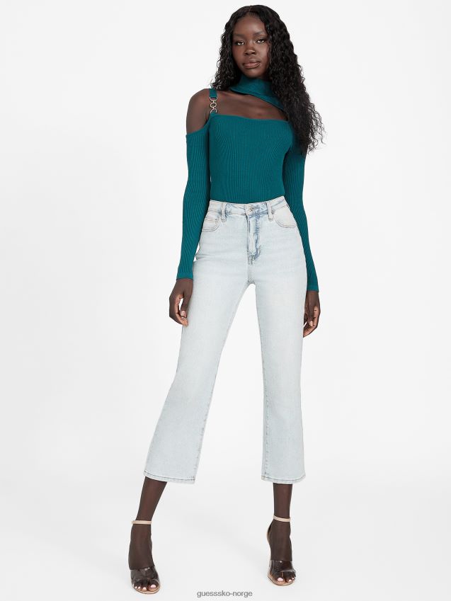 Guess edena cutout topp kongelig blågrønn kongelig blågrønn kvinner F0LJ806882