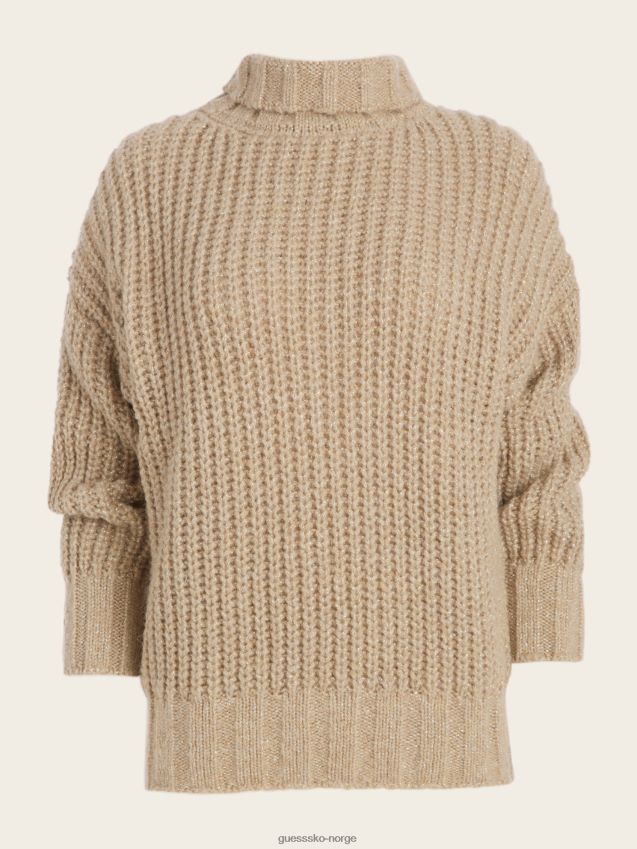 Guess fawn taupe multi-love ullblandingsgenser fawn taupe multi kvinner F0LJ809587