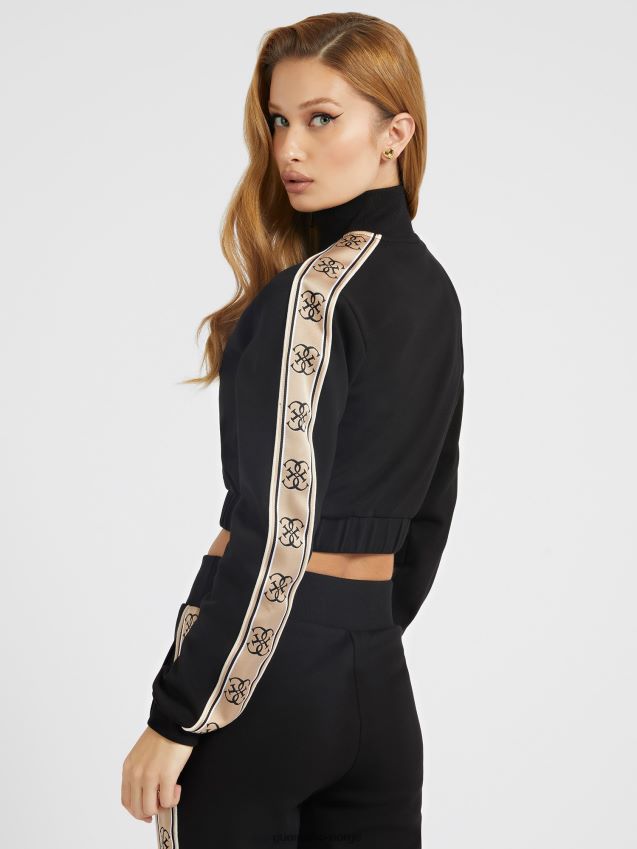 Guess genser med sort sidelogo svart kvinner F0LJ804885
