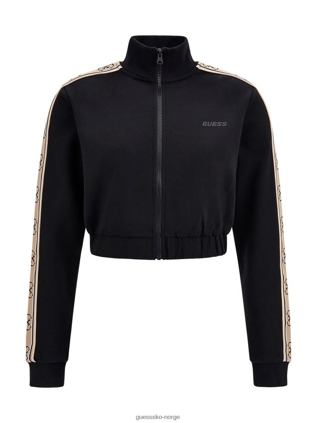 Guess genser med sort sidelogo svart kvinner F0LJ804885