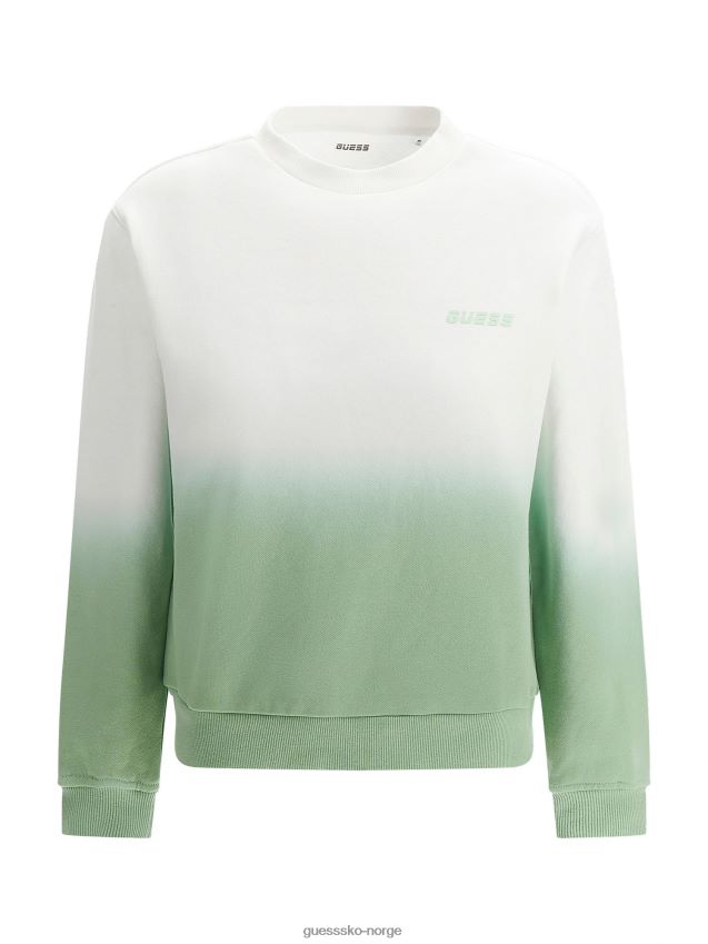 Guess grønn multi-farge gradient sweatshirt grønn multi kvinner F0LJ804849
