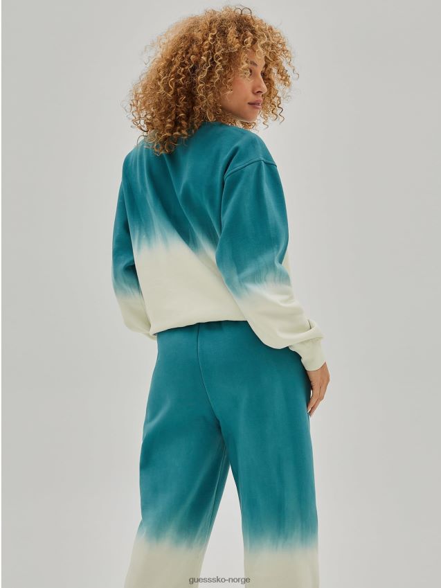 Guess grønn multi front logo sweatshirt grønn multi kvinner F0LJ805955