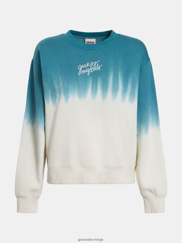 Guess grønn multi front logo sweatshirt grønn multi kvinner F0LJ805955