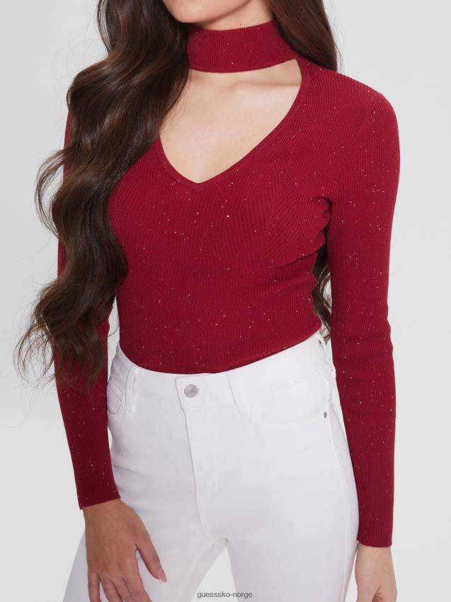 Guess lea cutout paljettgenser fruktjuice rosa multi fruktjuice rosa multi kvinner F0LJ809231