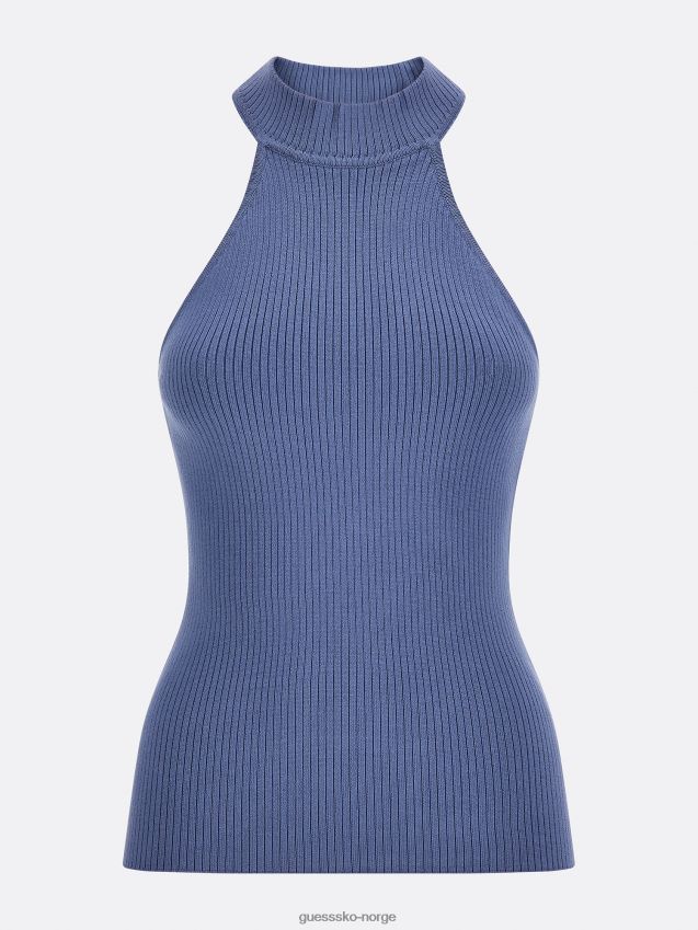 Guess lyseblå ermeløs genser topp lyse blå kvinner F0LJ803336