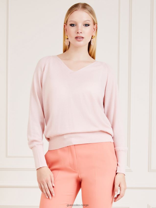 Guess marciano kashmir genser rosa rosa kvinner F0LJ803480