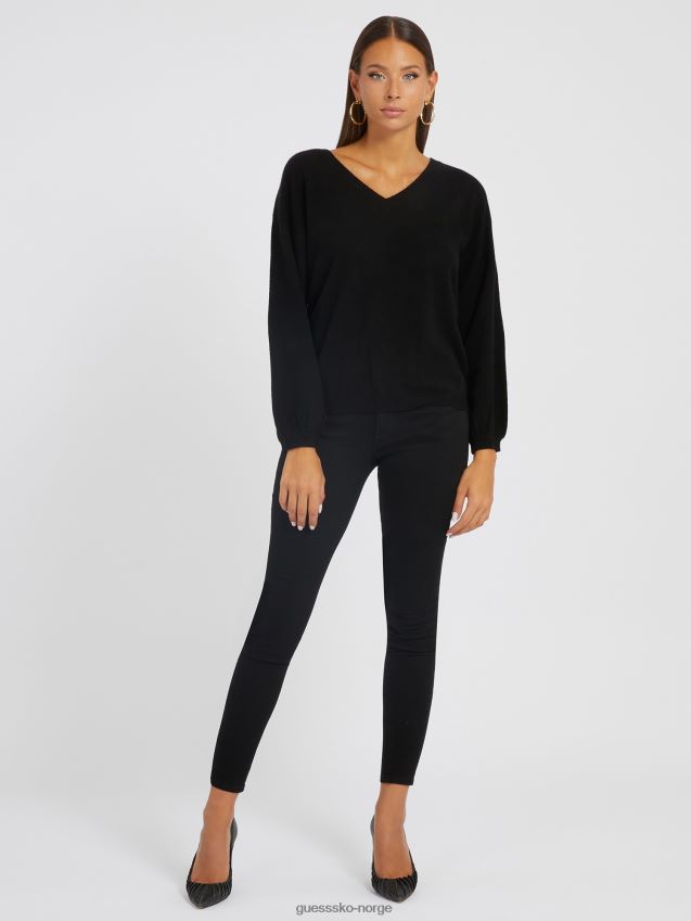 Guess puffermer kashmir genser sort multi svart multi kvinner F0LJ802813