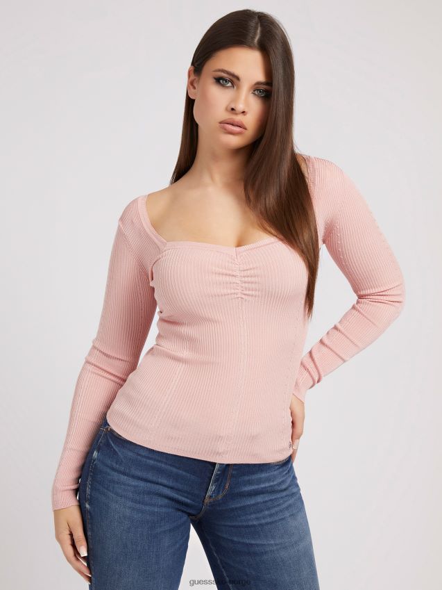 Guess rosa kjærestens genser rosa kvinner F0LJ802827