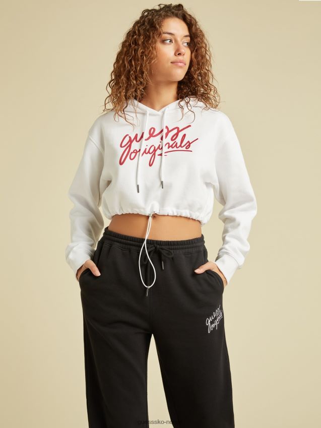 Guess cropped hettegenser hvit hvit kvinner F0LJ805799