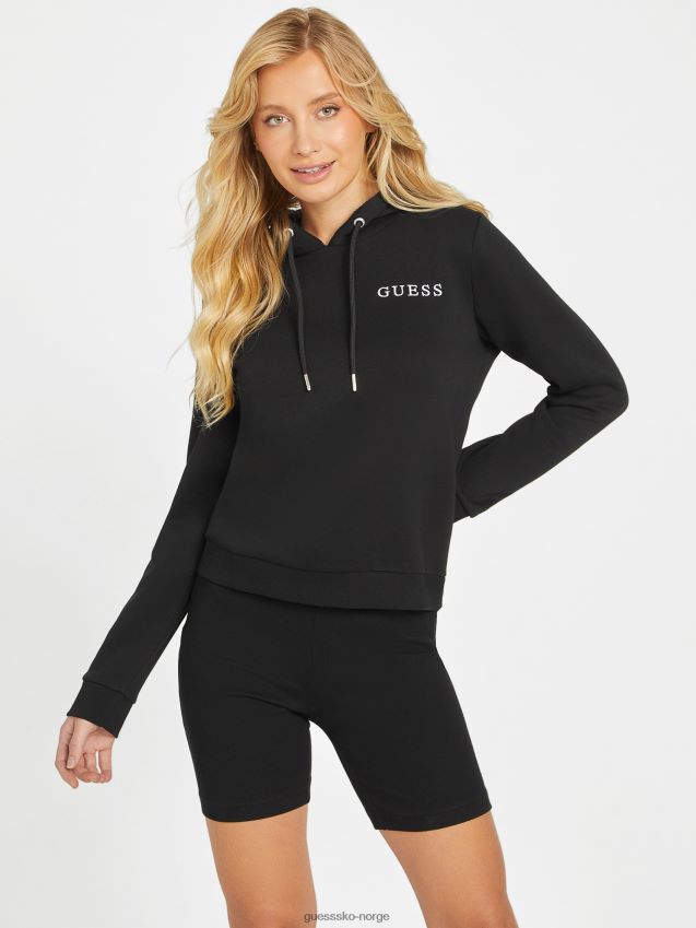 Guess eda-logo-hettegenser jet black kulsvart kvinner F0LJ806935