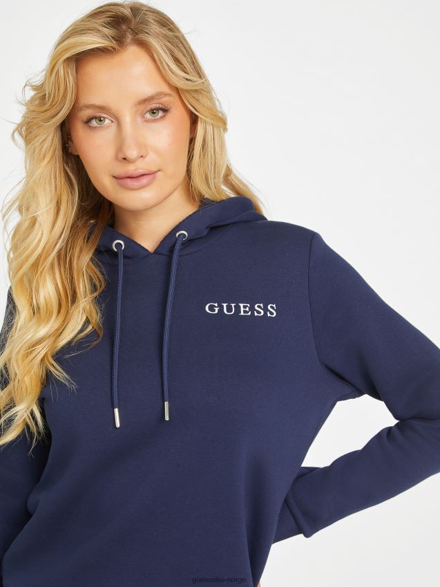 Guess eda logo hettegenser nattlig marine nattlig marine kvinner F0LJ806968