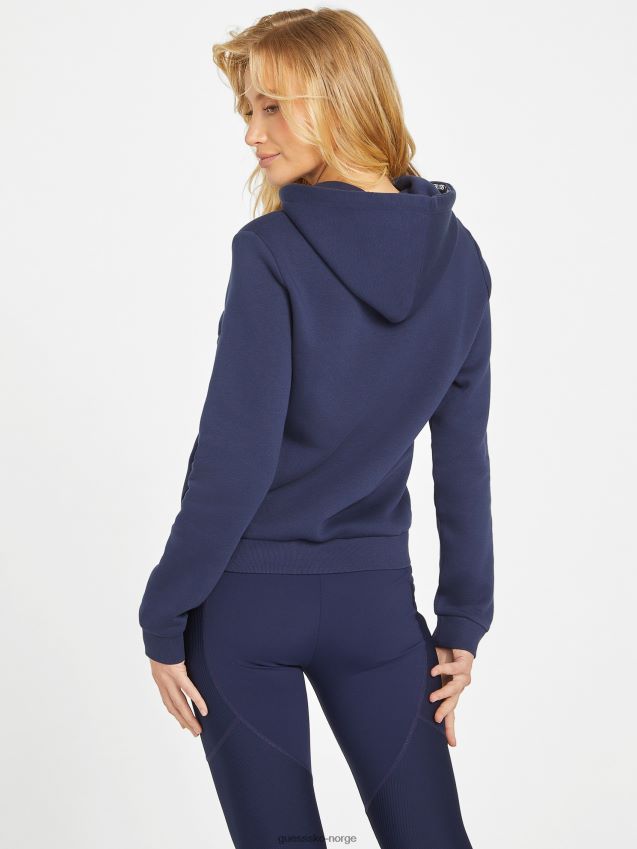 Guess eda logo hettegenser nattlig marine nattlig marine kvinner F0LJ806968