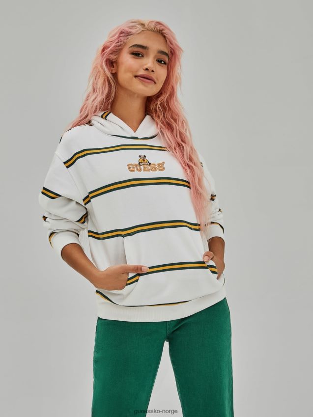 Guess hettegenser med stripetrykk hvit multi hvit multi kvinner F0LJ806041