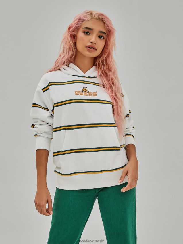 Guess hettegenser med stripetrykk hvit multi hvit multi kvinner F0LJ806041