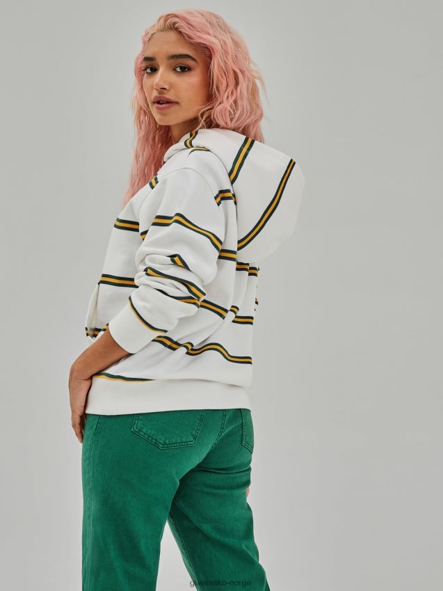 Guess hettegenser med stripetrykk hvit multi hvit multi kvinner F0LJ806041