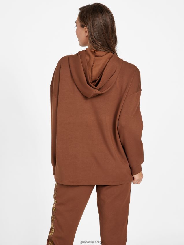 Guess trunk barker logo tape tunika hettegenser stamme kvinner F0LJ806925