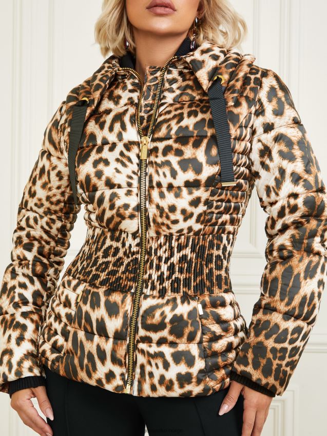 Guess annie trykt puffer jakke spellbound redux trollbundet redux kvinner F0LJ809817