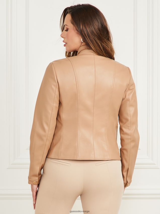 Guess blonde ambition monica motojakke i imitert skinn blonde ambisjoner kvinner F0LJ809857