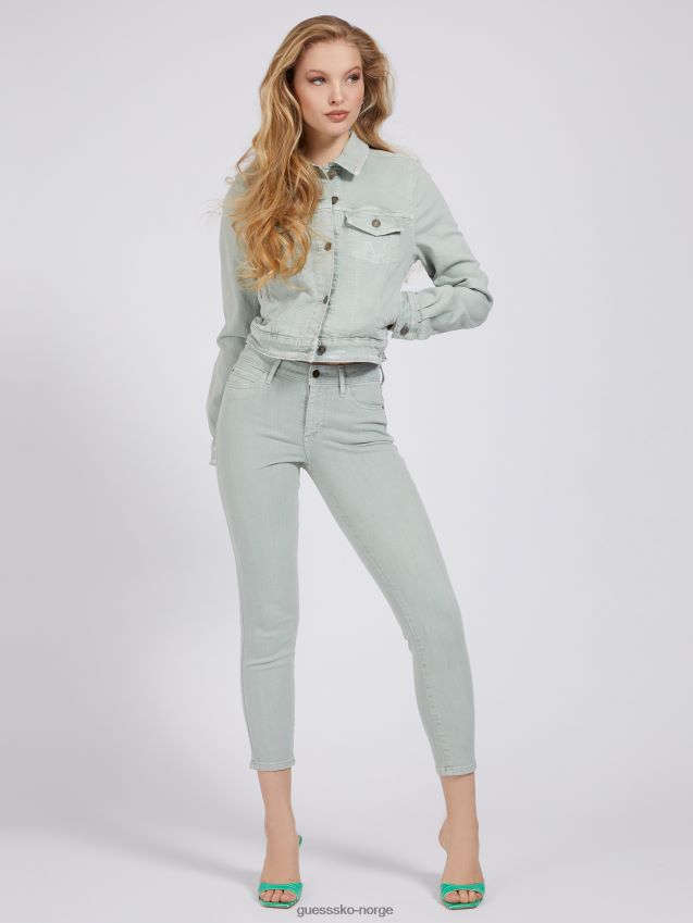 Guess denim regular fit jakke grønn multi grønn multi kvinner F0LJ806561