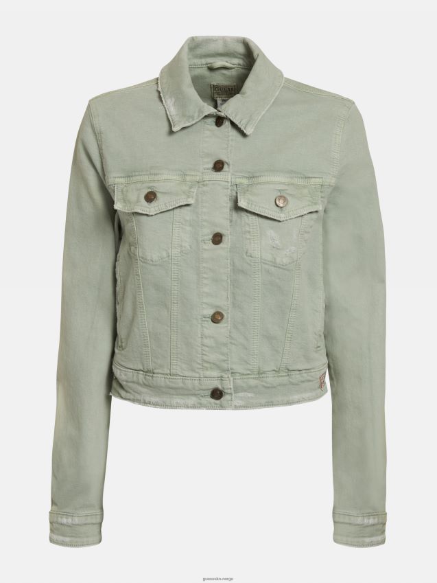 Guess denim regular fit jakke grønn multi grønn multi kvinner F0LJ806561