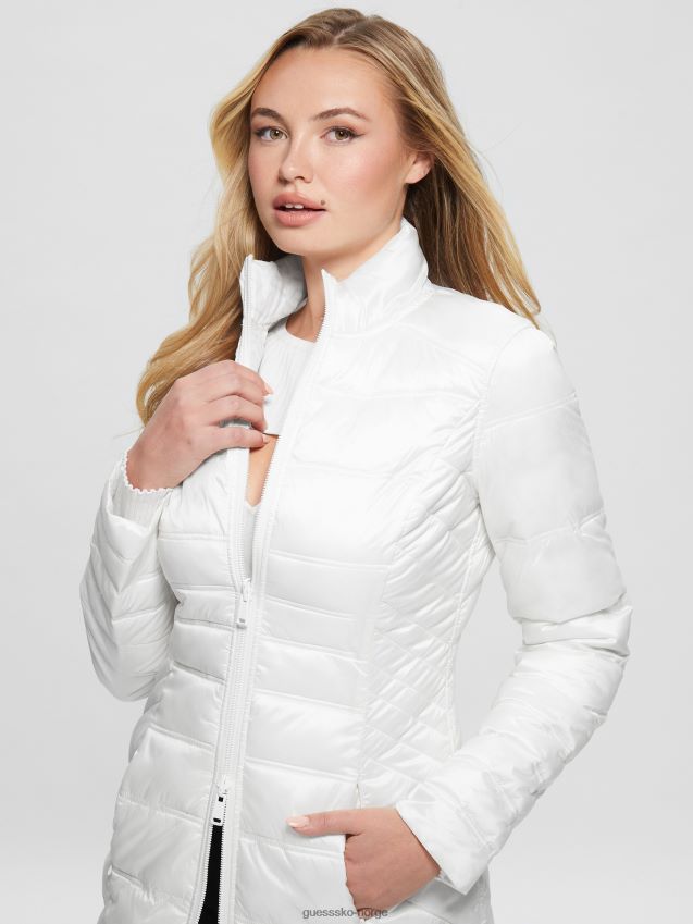 Guess eco joy vendbar jakke ren hvit Ren hvit kvinner F0LJ809156