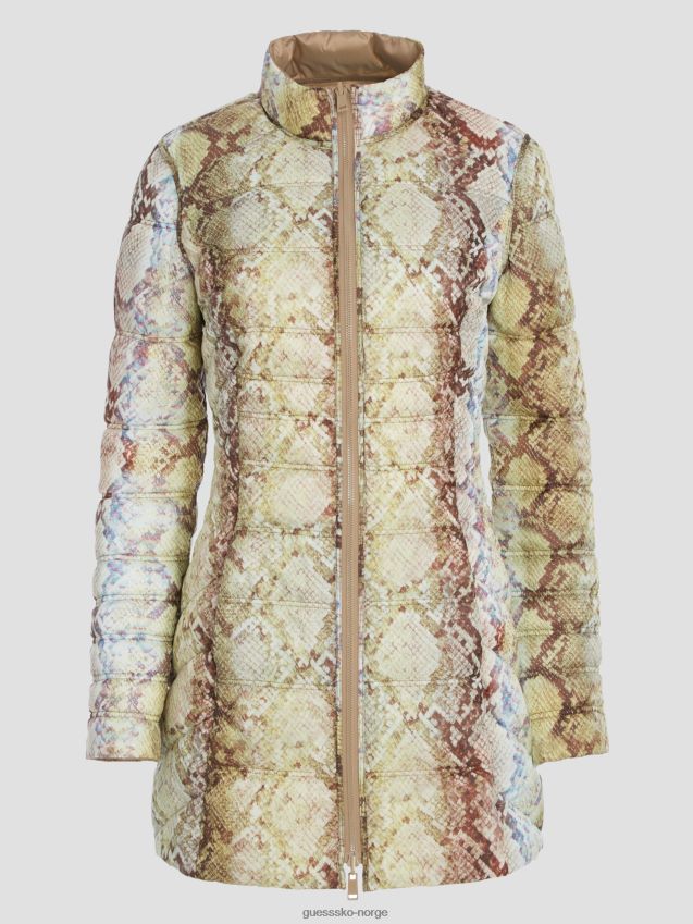 Guess eco joy vendbar jakke våt sand våt sand kvinner F0LJ809285