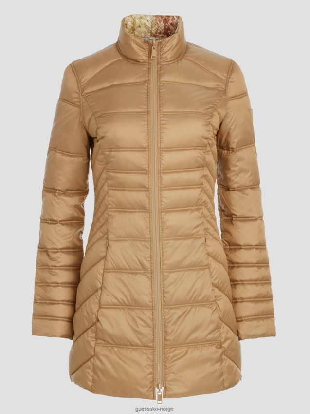 Guess eco joy vendbar jakke våt sand våt sand kvinner F0LJ809285