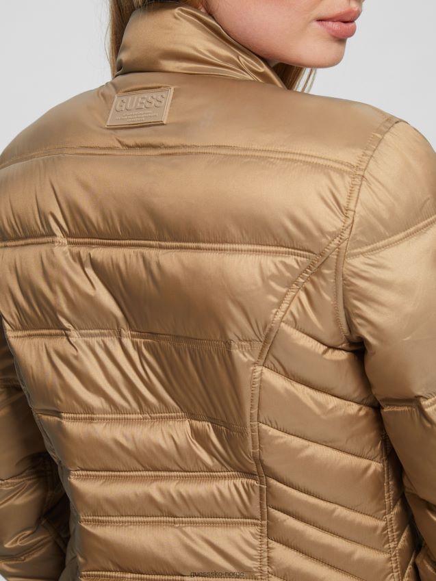 Guess eco joy vendbar jakke våt sand våt sand kvinner F0LJ809285