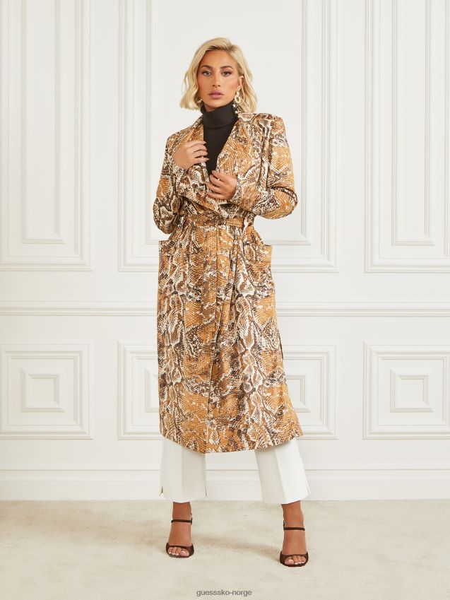 Guess hudson slangeskinn trykt cover-up hemmelig hud print hemmelig hudtrykk kvinner F0LJ809777