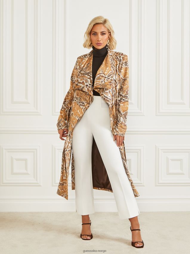 Guess hudson slangeskinn trykt cover-up hemmelig hud print hemmelig hudtrykk kvinner F0LJ809777