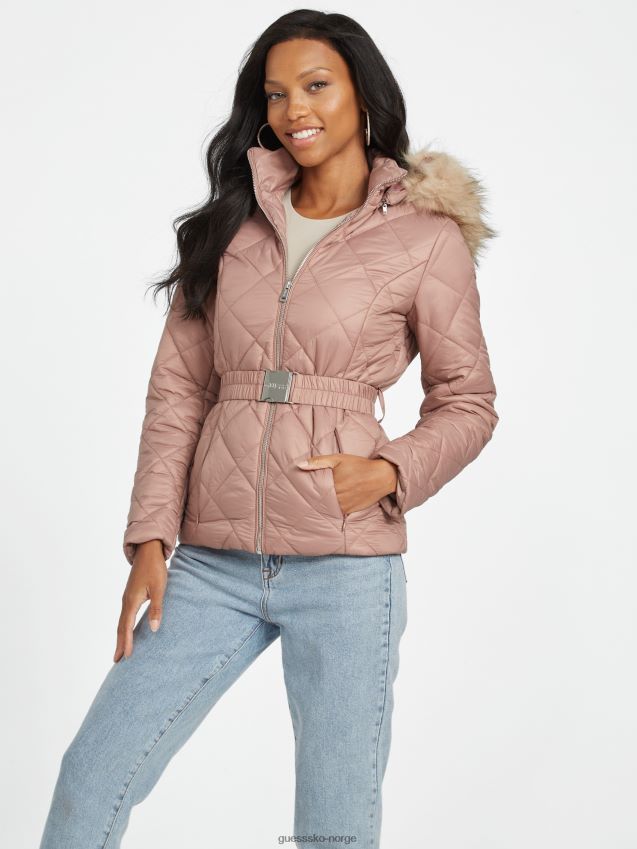 Guess øko zaila pufferjakke stekt kastanje stekt kastanje kvinner F0LJ806908