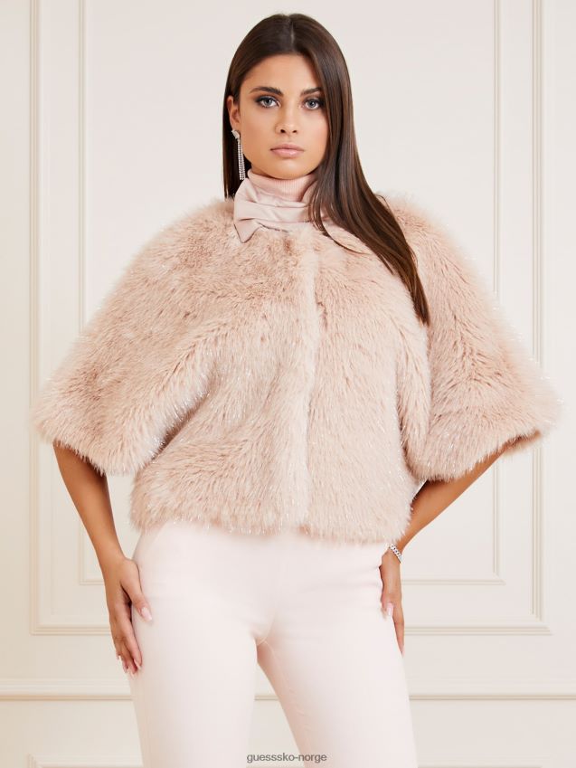 Guess marciano fuskepelsjakke rosa rosa kvinner F0LJ803736