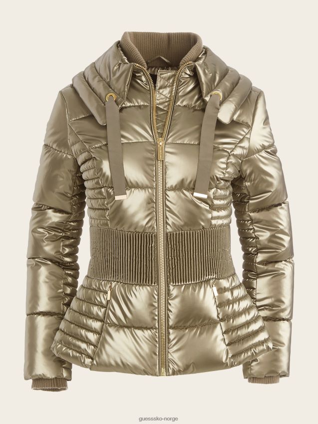 Guess naturlig siena multi annie pufferjakke naturlig siena multi kvinner F0LJ809800