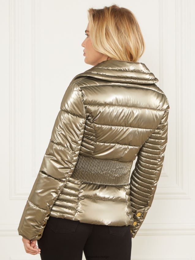 Guess naturlig siena multi annie pufferjakke naturlig siena multi kvinner F0LJ809800