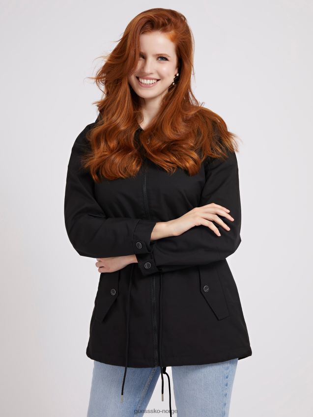 Guess pakkebar parkajakke svart svart kvinner F0LJ803435