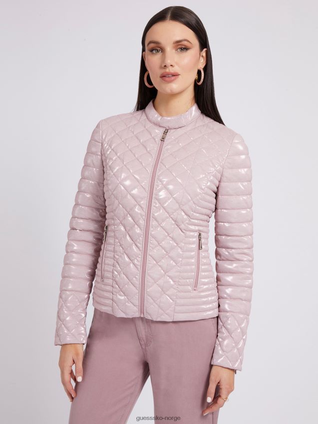 Guess rosa vattert jakke rosa kvinner F0LJ803597