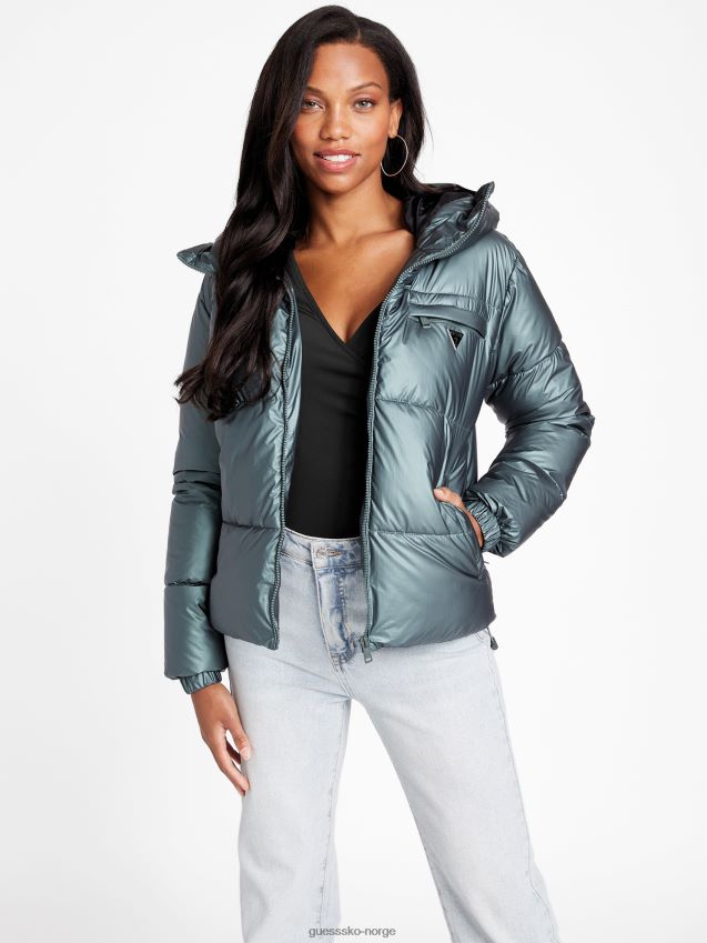 Guess saturn forest sara pufferjakke saturn skog kvinner F0LJ806885