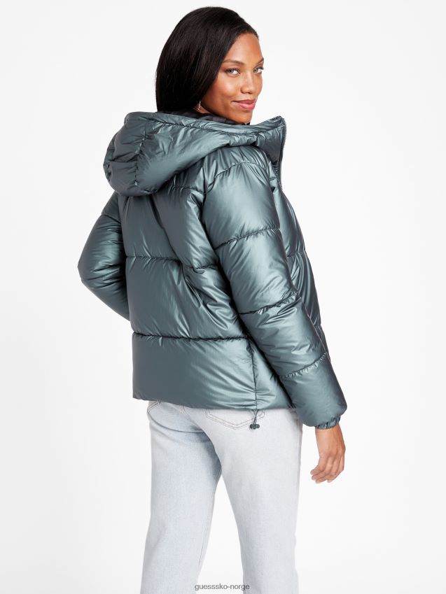 Guess saturn forest sara pufferjakke saturn skog kvinner F0LJ806885
