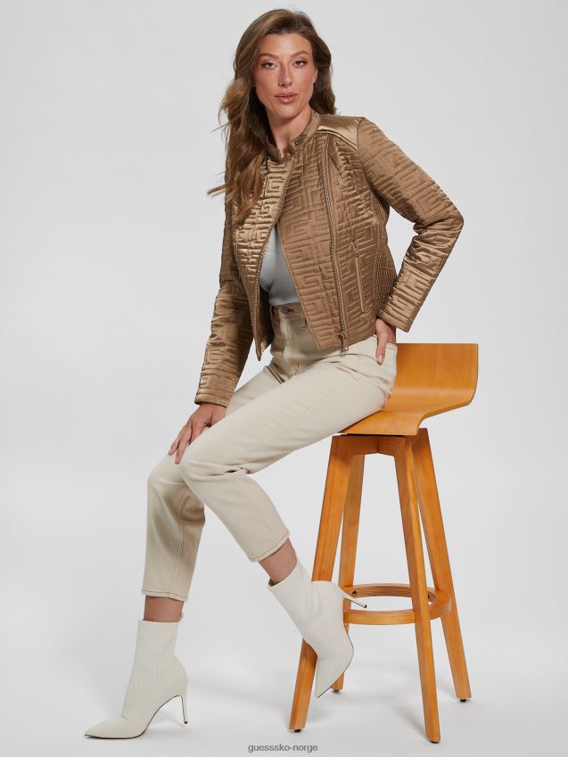 Guess våt sand multimarin vattert jakke våt sand multi kvinner F0LJ809682