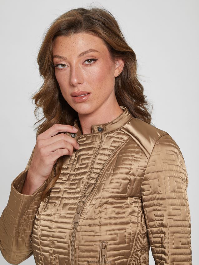 Guess våt sand multimarin vattert jakke våt sand multi kvinner F0LJ809682