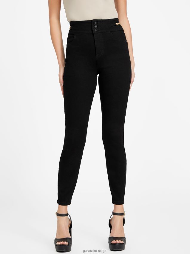 Guess Regina kjede skinny jeans svart svart kvinner F0LJ806953