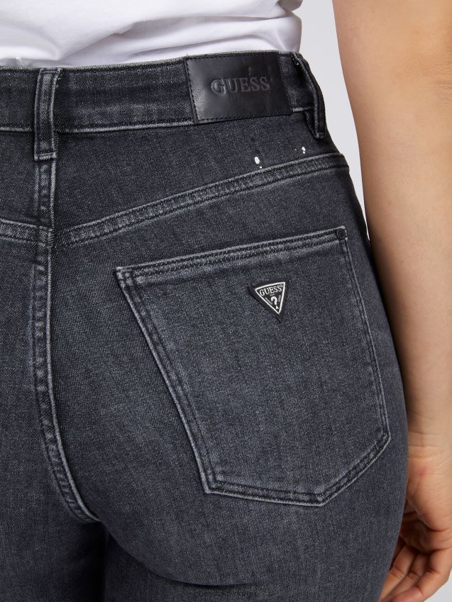 Guess avslappet passform denim bukse slitasje grå grå kvinner F0LJ806297