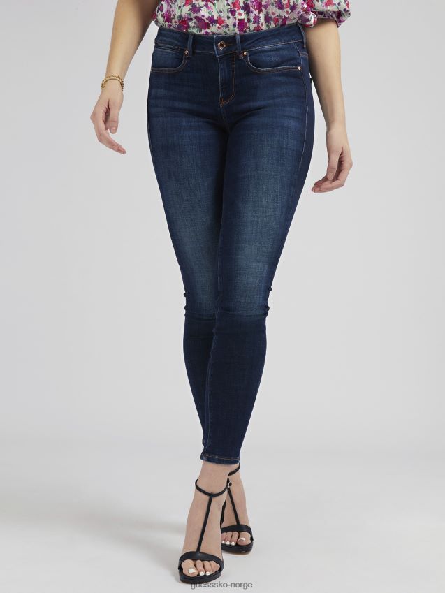 Guess blå jewel jegging fit denimbukse blå kvinner F0LJ803750