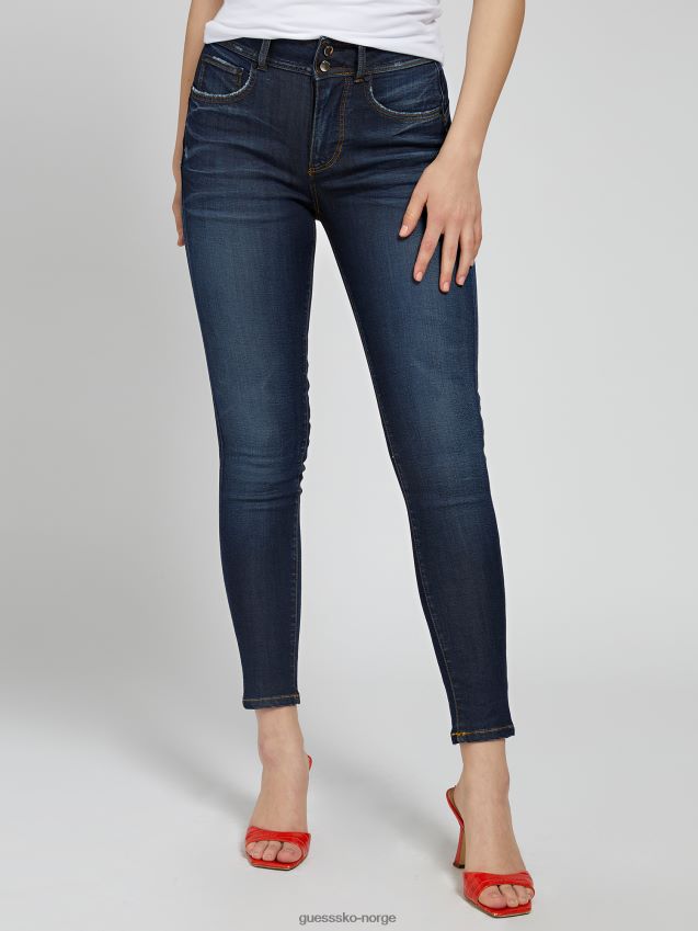 Guess blå skinny denimbukse blå kvinner F0LJ806385