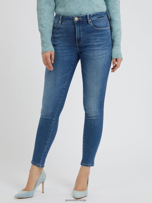 Guess blå skinny fit denim bukse motetrend blå kvinner F0LJ802762
