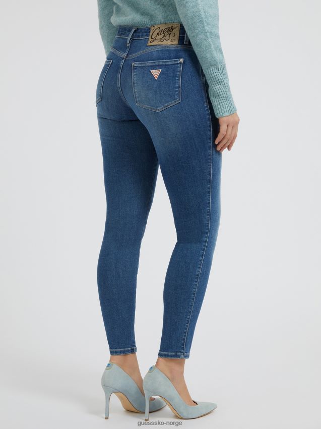 Guess blå skinny fit denim bukse motetrend blå kvinner F0LJ802762
