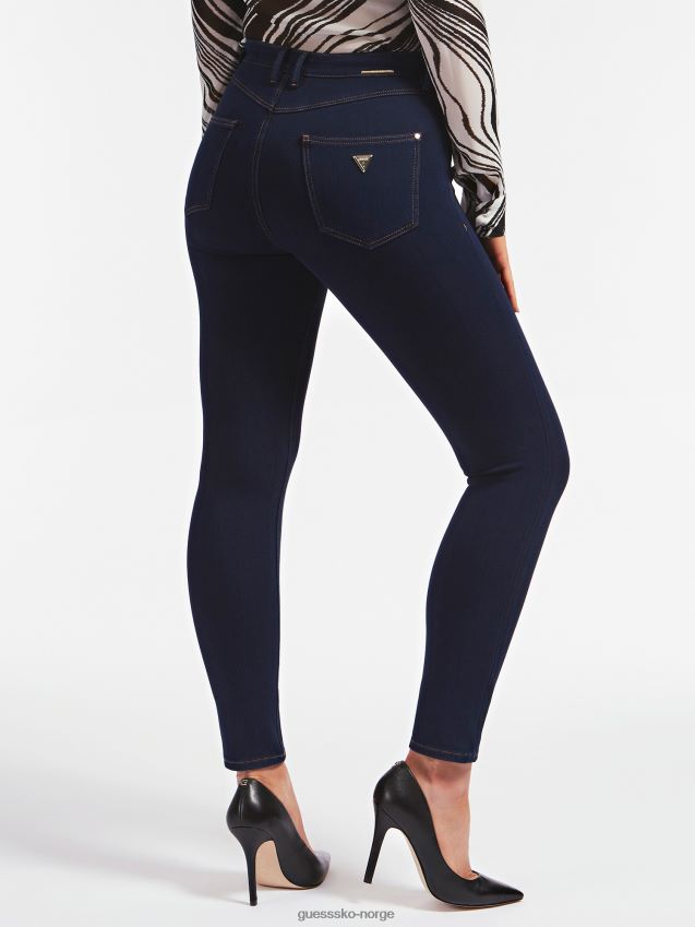 Guess blå skinny fit denimbukse ny trend blå kvinner F0LJ806540